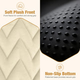 Lekereise Soft Dog Car Mat for Hard Bottom Seat Extender 55.1 x 26.8 inch- Waterproof Washable Dog Car Mat, Orthopedic Egg-Crate Foam Pet Bed, Fits Most Hard Bottom Dog Car Beds/SUVs/Trucks-Beige