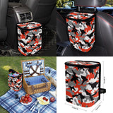Tomeusey Camouflage Backseat Pet Bed Mat,Pet Bandana and Garbage Bag, Dog Seat Cover for Car Back Seat, Non-Slip Travel Pet-Friendly Seat Cover for Cars SUVs and Trucks L