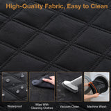 Pecute Dog Car Seat Cover for Back Seat, Back Seat Extender for Dogs 52 * 24.4in, Foldable in The Car, Hard PVC Panels Bottom Support to 330 lbs, for Cars/Mid-Size SUV/Small Truck