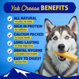 Himalayan Dog Chew Original Yak Cheese Dog Chews, The Better-For-You Chew, 100% Natural, Long Lasting, Healthy Safe Dog Treats, Lactose & Grain Free, Protein Rich, For Dogs 65 Lbs & Smaller, 3-Count