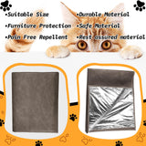 Kigley 2 Pcs Pet Deterrent Mat to Keep Dogs Off Couch, Non-Electric Cat & Dog Deterrent Mat Pain Free Couch Covers to Keep Pets Off Furniture Bed Indoor (72" × 56.3",Coffee)