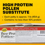 Mann Lake Bee-Pro Patties, High Protein Honey Bee Nutrition with Pro Health Digestive Aide, Spring & Fall Brood Builder for Increased Colony Survival & Stronger Spring Population, Made in USA, 10 Lbs