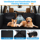 Dog Car Seat Cover for Back Seat, Back Seat Extender for Dogs with Hard Bottom, Supports 400 lbs, 2026 Upgraded Material, Anti Scratch, Safer, Easy to Use and Clean, Dog Hammock for Cars SUVs Trucks
