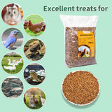 FCI GRUBS Dried Mealworms 5LB-High Protein Chicken Feed,More Protein,No Additives,Premium Organic Non-GMO,Rich in Protein Meal Worms for Chickens,Wild Birds,Laying Hens,Turkeys-Nutrient-Rich Mealworms