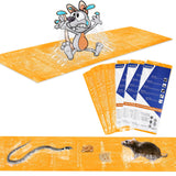 6 Pack 47 * 11 in Large Rat Traps, Heavy Duty Sticky Mouse Traps for House Indoor, Extra Strength Snake Traps for Mice Rat Snake Roach Lizard Spider Scorpion and Other Pests