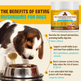 Mushroom Supplement Powder for Dogs & Cats, Turkey Tail Mushroom for Pets, Lipoma for Cats, 11 Organic Mushroom Complex, Partner Guard for Dogs Lumps and Bumps