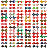Segarty Christmas Dog Bow Ties,90 Bow Ties for Dogs, Adjustable Small Medium Dog Bowties Large Puppy Bowtie Neck Bows Bulk Assorted Grooming Accessories Birthday Wedding Party Holiday Festival