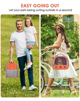 Bissap Guinea Pig Carrier Bag, Portable Small Animal Carrier Pouch for Hamster Chinchilla Rabbit Gerbil Hedgehog Sugar Glider Outgoing Travel Carrying Case -Orange