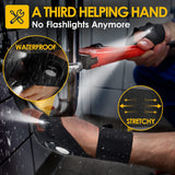 PARIGO LED Flashlight Gloves, Stocking Stuffers for Men Gift for Dad Husband Grandpa, Cool Gadget Christmas Birthday Gifts for Men Adults Him Boyfriend Guy Car Repairing Fishing Camping Reading Light