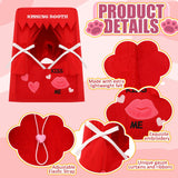 Solsew Valentine Dog Costume Kissing Booth Headpiece for Dog and Cats Cute Pup Kissing Booth Pet Headwear Costume Gift for Holiday Birthday Party(S/m)