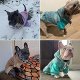 BINGPET Dog Hoodie for Large Medium Small Dogs, Sherpa Hooded Dog Sweater with Pocket Leash Hole for Boy Girl Dogs,Soft Warm Fleece Dog Winter Clothes Cold Weather Coats Jacket for Puppy Sweatshirt,L