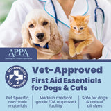Dog First Aid Kit for Hiking & Travel - Vet Approved Emergency Supplies - Pet First Aid Kit Guide, Tick Remover, Thermal Blanket & More - Compact Dog Hiking Gear for Camping, Hunting, Backpacking
