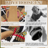 EXPAWLORER Fall Dog Sweater for Small Medieum Large Dogs, Knitted Pullover Turtleneck Cold Weather Classic Plaid Pet Clothes Sweatshirt Outfits for Winter, Girl/Boy Knitwear with Leash Hole Beige ML