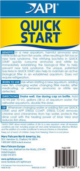 API Aquarium Starter Bundle Pack: One (1) API QUICK START 16 oz., one (1) API STRESS COAT 16 oz., one (1) API AQUARIUM SALT 16 oz.