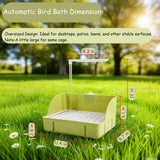 ROOJUNE Bird Bath, Automatic Parrot Shower Bath with Pump, Birds Shower Bathtub with Running Water, Birdcage, Medium Birds Parakeet Budgies Cockatiels Conures Finches, Lovebird