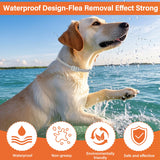 4 Pack Flea and Tick Collar for Dogs - 25" Adjustable Collar Fits Dogs, Long-Lasting 24-Month Protection for Small, Medium, and Large Dog – Waterproof Flea Tick Prevention
