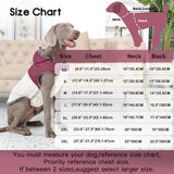 JoyDaog Detachable Hooded Dog Coat with Harness for Large Dogs,Super Warm Fleece Puppy Jacket for Cold Winter Doggie Coats,Red XXXL