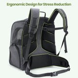 Pecute Cat Backpack Carrier, 30% Energy Saving Breathable Pet Backpack, Foldable Ergonomic Travel Carrier for Cats and Small Dogs, Ideal for Hiking, Outdoor Trips & Vet Visits