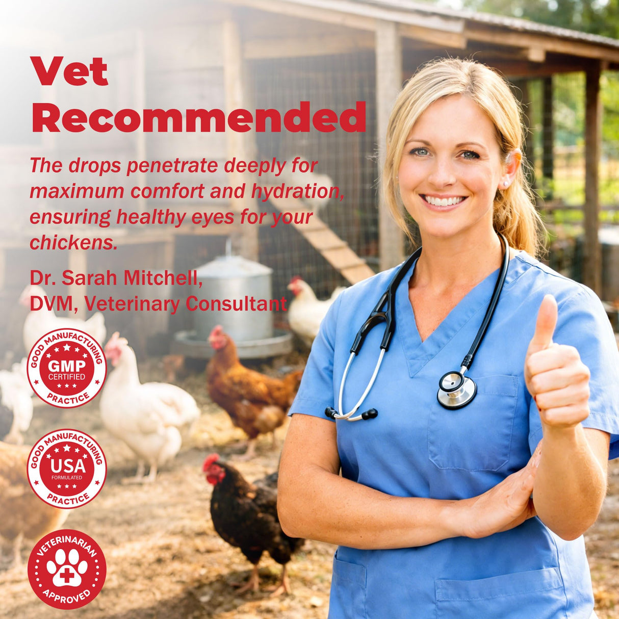 FRONTGUARD Chickens Eye Care Drops for Chickens, Ducks & Birds – Improve The Eye Health – Improve Egg Quality – Supports Clear Vision & Healthy Eyes – 15 mL (0.5 fl oz)