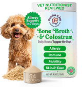 Bundle x Joy Beef Bone Broth Powder for Dogs Daily Boost Powder with Colostrum for Dogs Immune Support & Allergy Relief, 4.8 oz, 54 Servings - Dog Supplements Made in USA