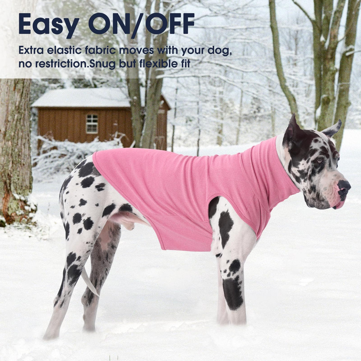 IECOii Small Dog Sweater,Stretch Fleece Vest - Pink, Medium,Warm Pullover for Winter Spring and Fall, Soft & Lightweight Dog Sweatshirt Indoor Outdoor Clothes,Turtleneck for Small Medium Dogs Girl Boy