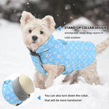 Mile High Life Dog Warm Coat, Small Dog Winter Jacket Windproof Water Resistant Cold Weather Coats Cozy Snow Jacket Vest for Puppies (Blue, X-Small Chest 11.8")