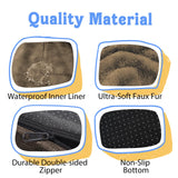Washable Orthopedic Large Dog Bed - Big Dog Beds with Removable Waterproof Cover and Non-Slip Bottom XL Large Pet Beds with Bolster Extra Large Dogs Bed