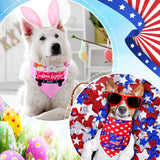 Saintrygo 30 Pcs Dog Bandanas Bulk Sublimation Plain Bandanas Bulk for Christmas Birthday Doggy Heat Transfer Triangle Scarf Washable Adjustable for Small Medium Large Pets Dogs(L)