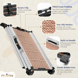 Dog Ramp for Car - Stable Anti-Slip Dog Car Ramp for Large Dogs - 63" Long & 15" Wide - 250LBS Capacity - Telescoping Pet Ramp - Lightweight - Reflective Sides - Fixing Clip - Desert Sand