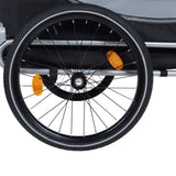 Large Dog Bike Trailer, 88 LB Capacity Pet Cart Bicycle, All-Terrain Pet Carrier, Cargo Carrier, Durable Steel Frame for Travel, Cycling, Outdoor Adventures, Black