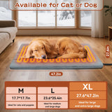AFDUV Pet Heating Pads for Cats & Dogs Outdoor Indoor, 17.7 * 17.7inches Puppy Cat Heating Pad Bed Mat Outdoor Waterprooof, Heated Dog Blanket Bed Outside, Gifts for Cats Puppy in Winter