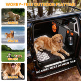 VOYURAN Back Seat Extender for Dogs with Hard Bottom, Dog Car Seat Cover for Back Seat, Waterproof Backseat Dog Extender & Hammock, Fits Most Cars, SUVs &Trucks, Medium&Large Dogs
