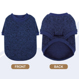 Queenmore Large Dog Sweater,Dog Fleece Sweater,Sweaters for Large Dogs,Sweatshirts for Dogs Girl Boy,Warm Soft Fleece Lining Crewneck Pet Winter Sweatshirts for Male Female Cats Puppy,Blue