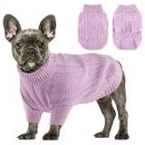 Baobicute Small Dog Sweater Clothes Pullover Knitted Dog Coat Sweaters for Small Dogs Cats Girl Boy Thick Warm Puppy Clothes for Chihuahua Yorkie Bulldog Christmas Cold Weather Pet Outfits