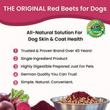 Olewo Original Red Beets Dog Food Topper – Natural Anti Itch, Immune, Cleansing, Skin & Coat Support, Dehydrated Whole Food Multivitamin, Fiber for Dogs, 1 lb