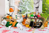 Vehomy 2Pcs Pet Halloween Sweaters Dog Halloween Pumpkin Sweater Kitten Cat Holiday Theme Turtleneck Knitwear Shirt with Pumpkin Skull Patterns Dog Puppy Halloween Costume Clothes for Small Dogs XXL