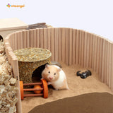 Niteangel Hamster Climbing Ladder Wooden Suspension Bridge for Guinea Pigs Rats Hedgehog Gerbils Mouse Sugar Glider and Other Small Animals (Large)