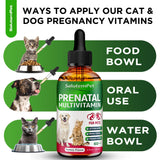 Dog Prenatal Vitamins for Moms During Lactating – Prenatal Vitamins for Dogs & Cats of All Breeds to Care for Pet Development – Multivitamin for Cats – 2 Oz – Herbal Supplement for Pets