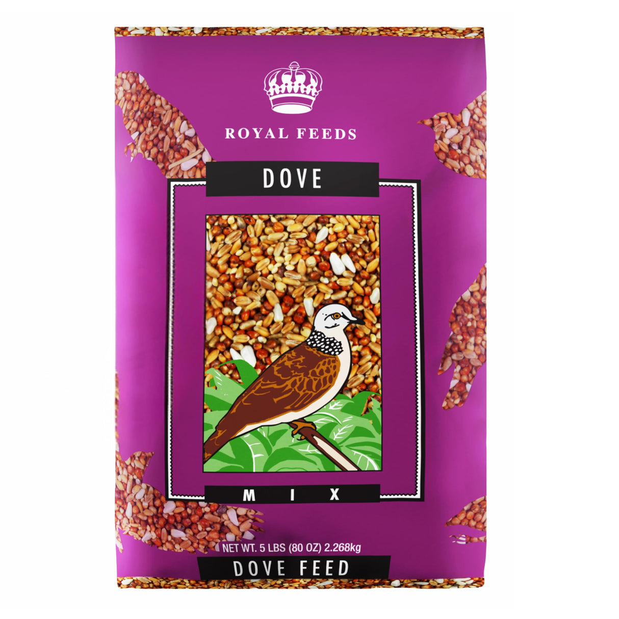 Dove Mix 5 Lbs, Dove Food, Premium Dove Bird Seed, Nut Free Mix Feed for Dove, Nutrient-Rich Mixed Birdseeds, Supports Daily Energy Growth & Healthy Balanced Diet, Bird Seed for Outside Feeders