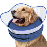 Supet Raised Inflatable Dog Cone Alternative Collars for After Surgery, Dog Donut Collar After Surgery, Soft Pet Cone for Small Medium Large Dogs to Stop Licking