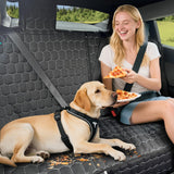 Meginc Dog Car Seat Covers for Tesla Model 3,100% Waterproof Back Seat Cover for Cars Armrest Compatible Nonslip Car Rear Seat Protector for Dogs & Kids, Easy Clean Tesla Model 3 Accessories