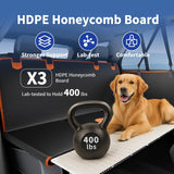 PREWERK Back Seat Cover for Dogs,Upgraded PU Leather Dog Car Cover for Back Seat with Hard Bottom Holds 400lbs,Waterproof Seat Protector Dog Hammock for Car, Universal Fits SUV Small Truck