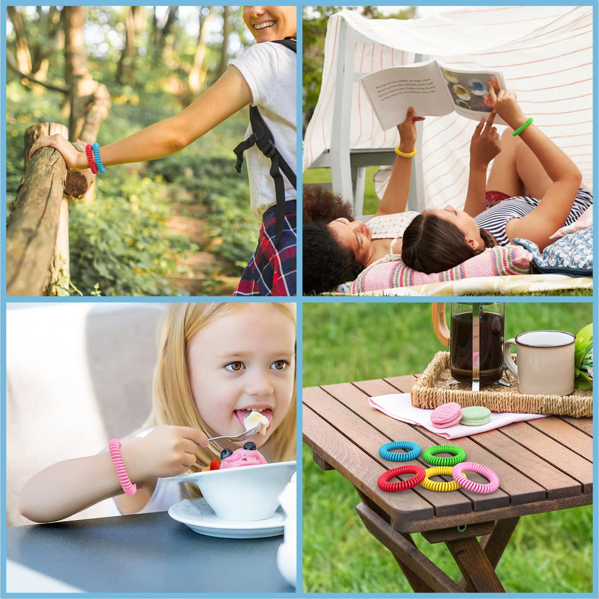BuggyBands 25 Pack Mosquito Repellent Bracelets for Adults & Kids, DEET-Free Bands, Individually Wrapped Repellent Wristbands