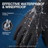 SIMARI Winter Waterproof Warm Gloves Women Men with Touchscreen Fingers, Ski Snow Windproof for Cold Weather Thermal, for Running Hiking Driving Cycling Outdoor Sports Daily Work