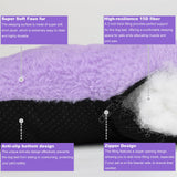 Wrkfree Dog Crate Bed 24 x 18 Purple for Small Dogs - Washable Comfy Fluffy for 24 Inches Cage Kennel - Indoor and Outdoor Use