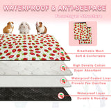 LWYMX 2 Pack Guinea Pig Cage Liners, Waterproof Reusable Guinea Pig Cage Liners,Waterproof Super Absorbent Pee Pads for Small Animals,24x48 inch 2pack
