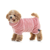 Lucky Pooch® Dog Robe - Luxurious Dog Bathrobe - Ultra Absorbent Dries Your Dogs in Minutes! Double-Layer, Super Soft Towel and Bath Robe All in One (XXL, Dusty Pink)