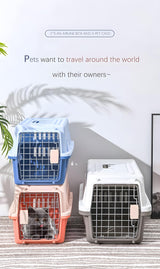 LLGJ-Pets Spree Travel Pet Carrier Dog/cat Hard-Sided Carriers for Pets up to 14 Pounds Small Animal Carrier Airline/Road Travel Approved Stout (Coffee)