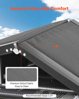 VEVOR Dog Ramp for Cars, 63" L x 17" W, Folding Pet Ramps for Medium & Large Dogs up to 250lbs, Pet Stair Ramp with Non-Slip Oxford Fabric Surface, Portable Outdoor Dog Car Ramps for SUV & Truck