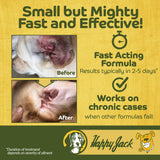 HAPPY JACK Ear Canker Powder (0.5 oz) Dog Ear Powder for Infections, Made in USA, Helps Allergies, Polyps, Overproduction of Wax